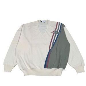 Vintage St.‎ Croix Shop 100% Wool V-Neck Sweater Men's Sz L